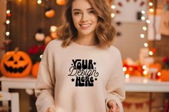 Gildan 18000 Black Mockup, Halloween Gildan 18000 Mockup Product Image 1