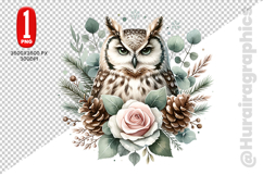 Cute Owl Clipart - PNG File Product Image 2