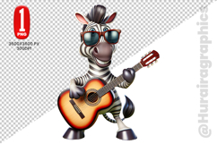 Cute Zebra Clipart - PNG File Product Image 2