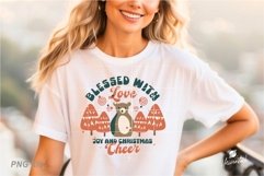 Blessed With Love Christmas PNG Sublimation Product Image 1