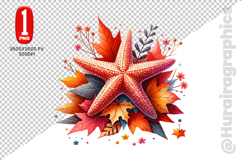 Starfish Clipart- PNG File Product Image 2
