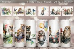 Owls Tumbler Sublimation Wrap Bundle Product Image 1