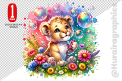 Cute Lion Clipart - PNG File Product Image 2
