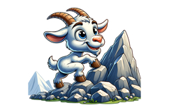Cute Goat Clipart - PNG File Product Image 2