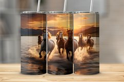 Horse Tumbler Sublimation Design Product Image 1