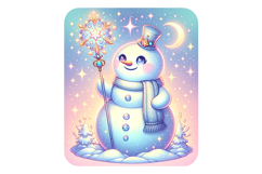 Snow Men Clipart- PNG File Product Image 2