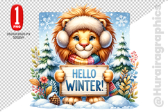 Hellow Winter Clipart - PNG File Product Image 1