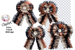 Bows, Ribbon, Lace , Clipart, Ephemera, PNG, Junk Journal Product Image 1