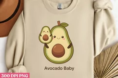 Avocado Baby PNG,Avocado Sublimation PNG Product Image 2