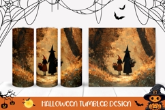 Halloween Witches Tumbler, Kids Halloween Tumbler Wrap Product Image 1