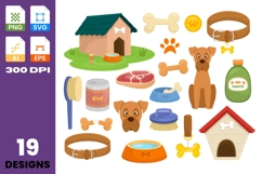 Dog Set Clipart Collection Product Image 1