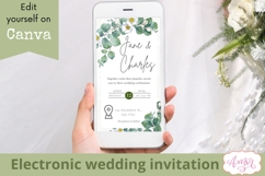 Smartphone Wedding Invitation Template, Canva template Product Image 1