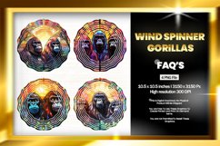 Gorilla Wind Spinner Sublimation - 04 Variation Product Image 1