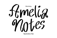 Amelia Notes is a handwritten font Product Image 1