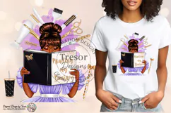 Black Hair Stylist PNG Business Mindset Sublimation Design Product Image 3