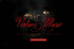 Virtuos Music Cyrillic Script Font Product Image 1