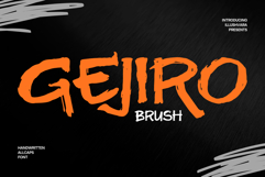 Gejiro Brush - Handwritten Logo Font Product Image 1