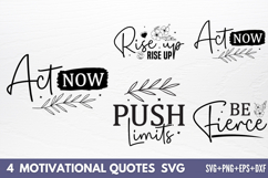 Motivational Quotes Designs SVG Product Image 1