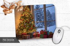 Festive Christmas Scene Mouse Pad PNG Design Product Image 1