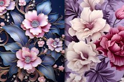 Orchids Floral Seamless Patterns Bundle Product Image 2