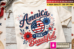 Happy 4th of July PNG | American Flag Sublimation Design | Product Image 3