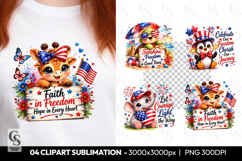 Faith in Freedom Giraffe PNG Product Image 1