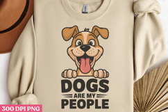 Dogs are my people PNG, Sarcastic Cartoon Dogs Sublimation P Product Image 2