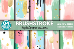 Brushstroke Digital Paper Background PNG Product Image 1