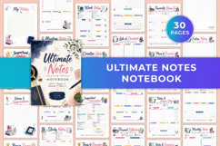 Ultimate Notes Notebook Kdp interiors Product Image 1