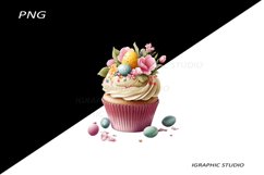 Easter Cupcake Clipart Product Image 1