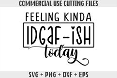 Feeling Kinda IDGAF-ish Today SVG, - Funny SVG, PNG, DXF Product Image 1