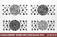 Halloween Round Can glass SVG Product Image 1