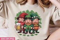 Image of Three Leprechauns Drinking Beer PNG, ST PATRICKS DA Product Image 2