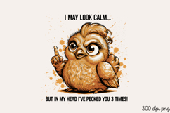 I MAY LOOK CALM... BUT IN MY HEAD PNG Product Image 2