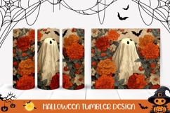 Cartoon Halloween Tumbler, Halloween Bats Tumbler Template Product Image 1