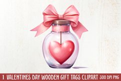 Sweet Valentine Clipart, Watercolor Valentines Day Product Image 1