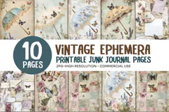 Vintage Ephemera Junk Journal Pages Product Image 2