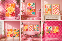 50 Girly Pink Aesthetic Frame Mockup Product Image 1