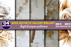 Beige Aesthetic Gallery Wall Art PNG Product Image 1