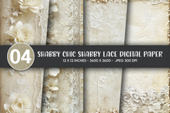 Shabby chic shabby lace digital paper Product Image 1