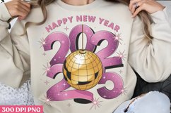 Happy new year 2025 PNG, Happy New Year Sublimation Product Image 1