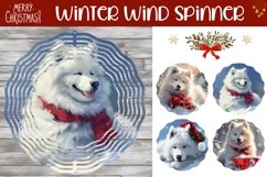 Winter Animals Wind Spinner, Christmas Dog Wind Spinner PNG Product Image 1