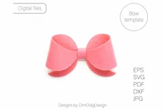 Pinch bow svg Pinch bow template Hair bow svg Hairbow PDF Product Image 5