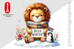 Hellow Winter Clipart - PNG File Product Image 1