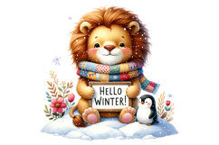 Hellow Winter Clipart - PNG File Product Image 2