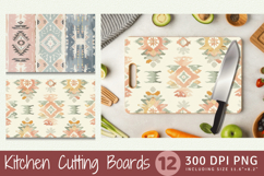 Pastel Ethnic Southwest Cutting Boards sublimation Design Product Image 1