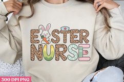 Easter Nurse PNG, Retro Nurse Easter Sublimation PNG Product Image 1