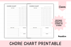 Chore Chart Canva Template 1 Product Image 1