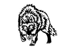 Wolf Svg/Png/Jpg/Ai/Vector predators/Wolf on the hunt Product Image 2