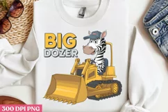 Big Dozer PNG, Cute Animal Sublimation PNG Product Image 2